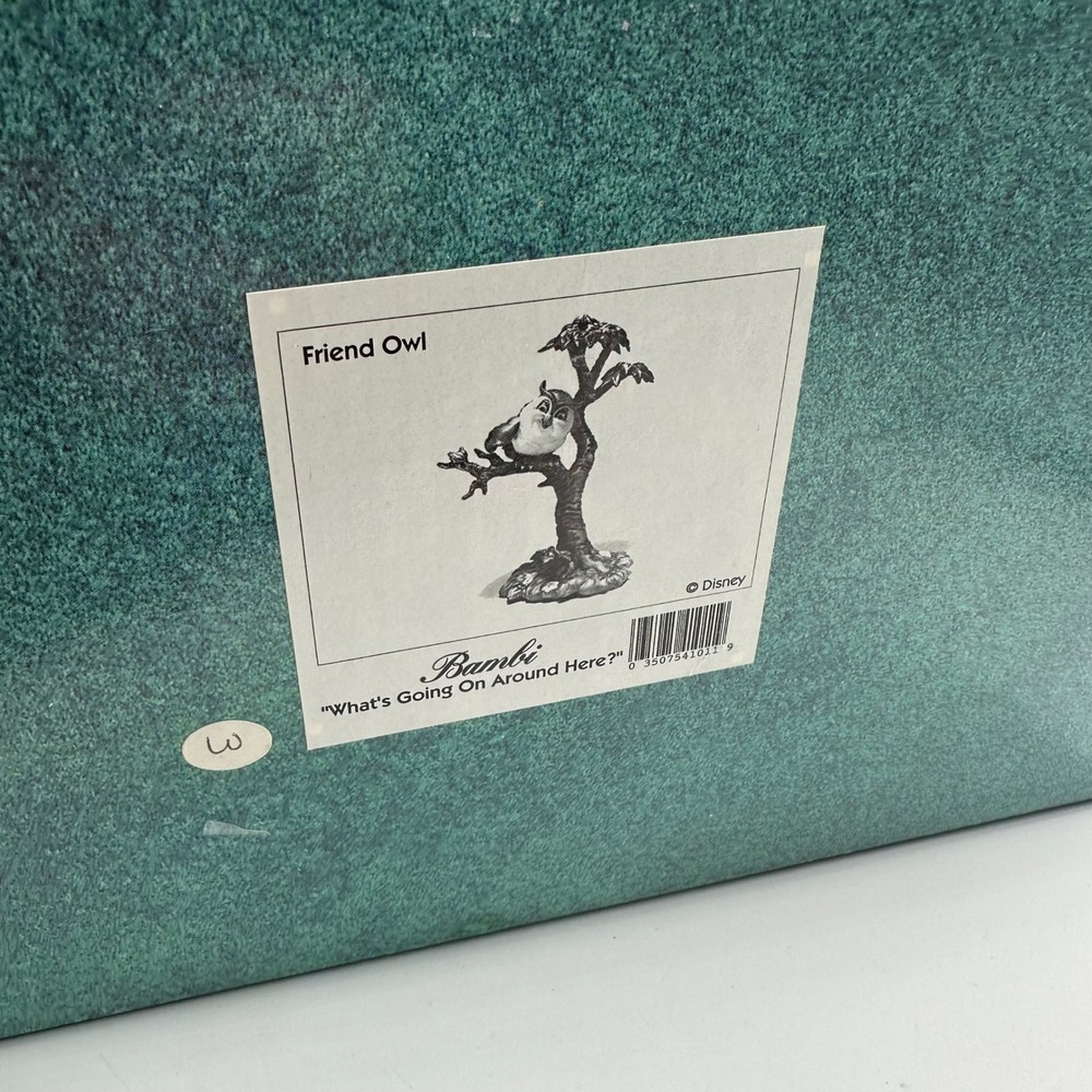 WDCC Bambi Friend Owl Figurine What's Going On Around Here 50th Anniversary Box - Picture 8 of 10